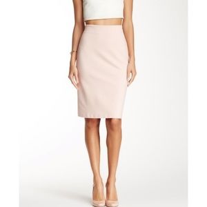 Blush Pink Knit Knee Length Skirt Nordstrom Rack